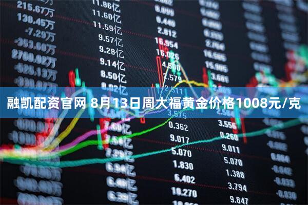 融凯配资官网 8月13日周大福黄金价格1008元/克